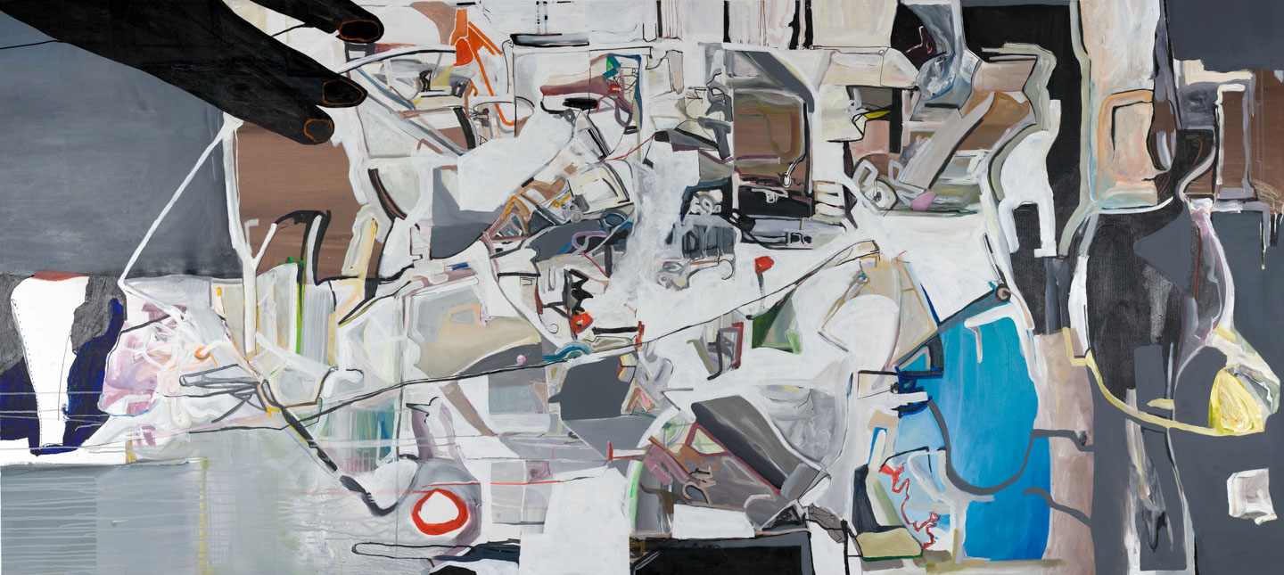 Alex Fischer, untitled, 2008, 60×120 inch acrylic on canvas